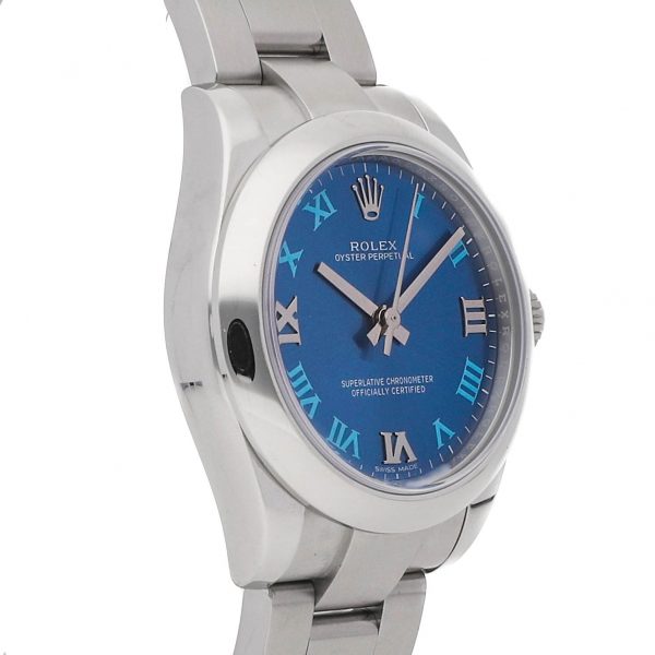 Replika Ladies Rolex Oyster Perpetual 177200 Dial Blue Mechanical Automatic