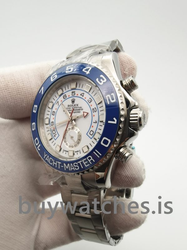 Rolex Yacht-master 116680 Męski automatyczny biały 44 mm stalowy zegarek