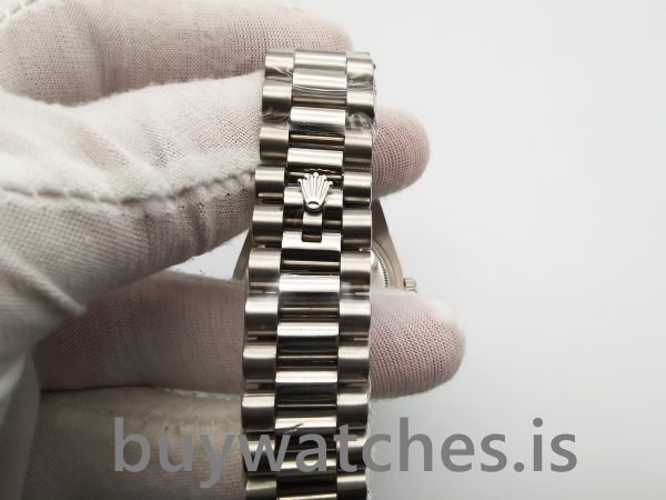 Rolex Day-date 118346 Orologio automatico con diamanti 36 mm grigio argento