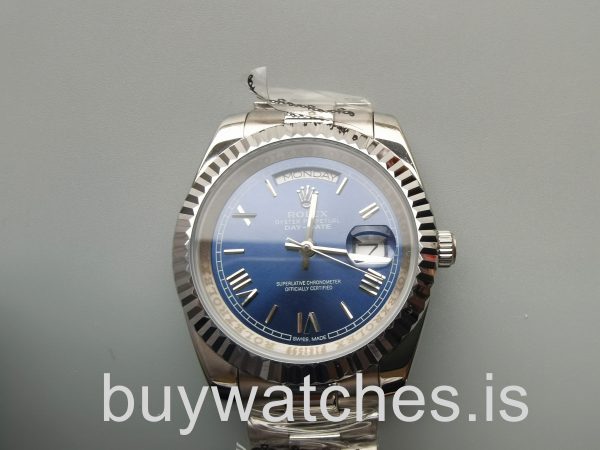 Rolex Day-Date 228239 Męski niebieski automatyczny zegarek z kopertą 40 mm