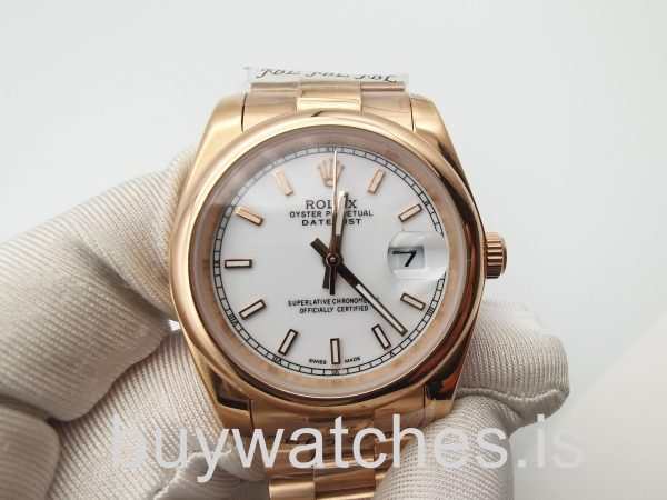 Rolex Datejust 4467 Automatyczny zegarek unisex 36 mm w kolorze różowego złota