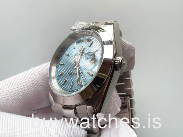Rolex Day-Date 228206 Mans 40 Mm niebieski automatyczny stalowy zegarek
