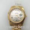 Rolex Day-Date II 218238 Automatic Mens 41 mm stalowy zegarek z żółtego złota