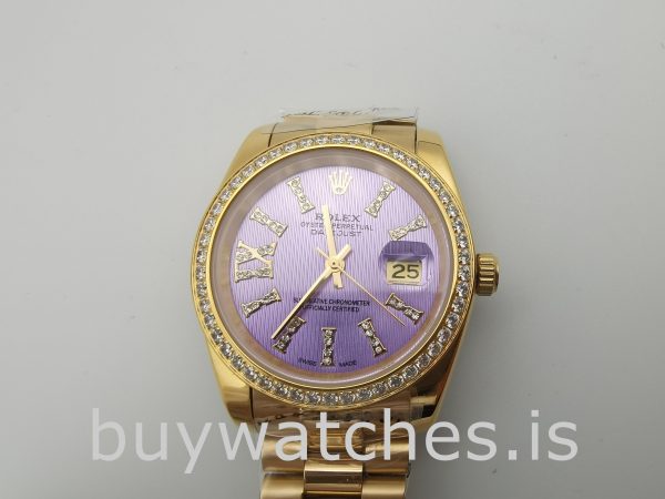 Rolex Datejust 278384 Zegarek damski 31 mm Automatic Purple With Diamonds