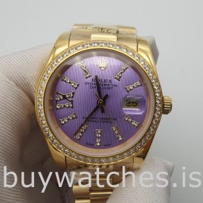 Rolex Datejust 278384 Zegarek damski 31 mm Automatic Purple With Diamonds