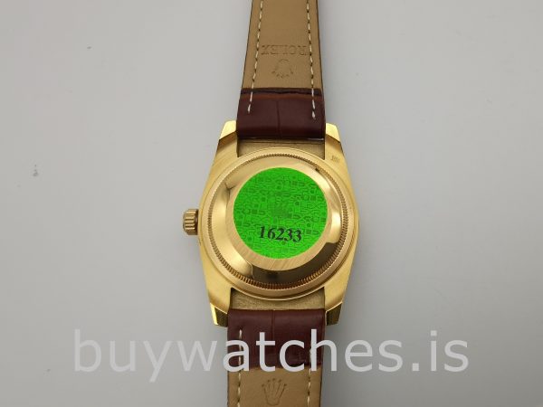 Rolex Day-Date 1503 Zegarek automatyczny Unisex Gold Crocodile Skin 34 mm