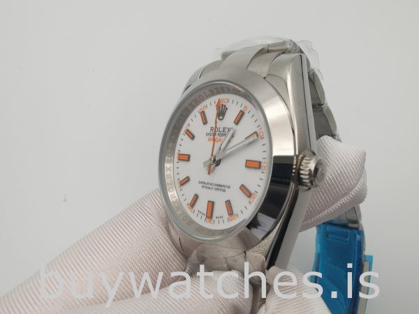 Rolex Milgauss 116400 Męski automatyczny zegarek ze stali 40 mm