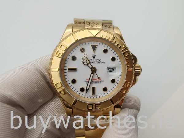 Rolex Yacht-Master 16628 Męski zegarek 40 mm z 18-karatowego żółtego złota