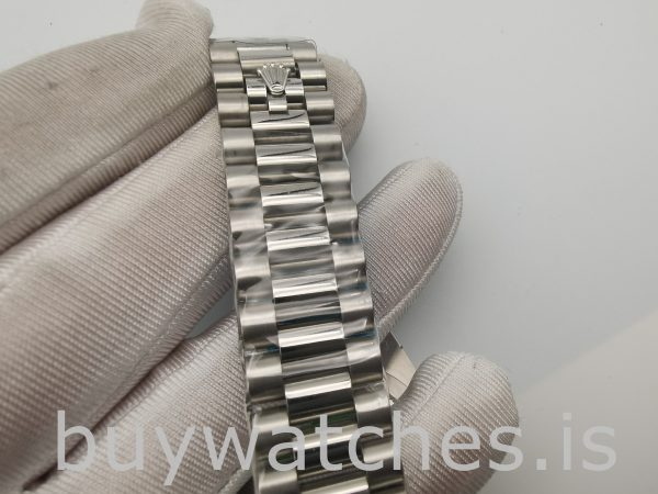 Rolex Day-Date 228349RBR Silver Dial 40 mm Męski automatyczny zegarek
