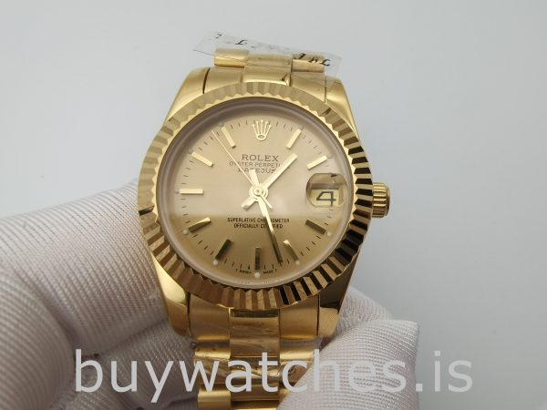 Rolex Datejust 68278 Champagne Dial Ladys 31mm Automatyczny zegarek