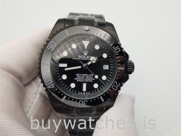Rolex Deepsea 116660 Automatyczny czarny zegarek ze stali nierdzewnej 44 mm