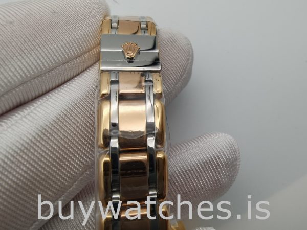Rolex Datejust 80299 Ladies Gold 29mm Zegarek z białą tarczą