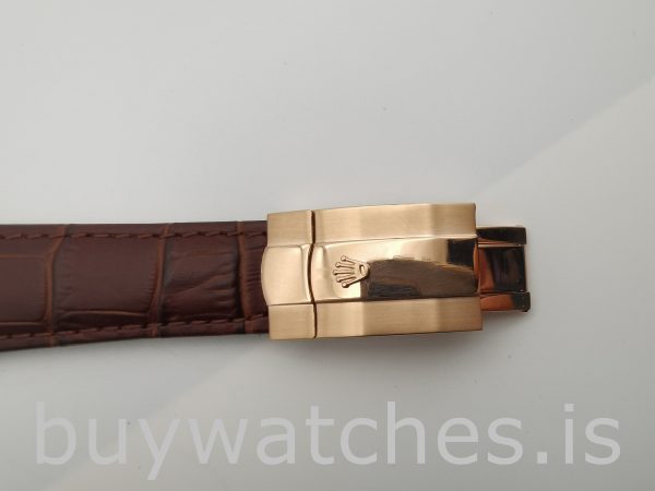Rolex Sky-Dweller 326135 White 42mm Brązowy solidny automatyczny zegarek