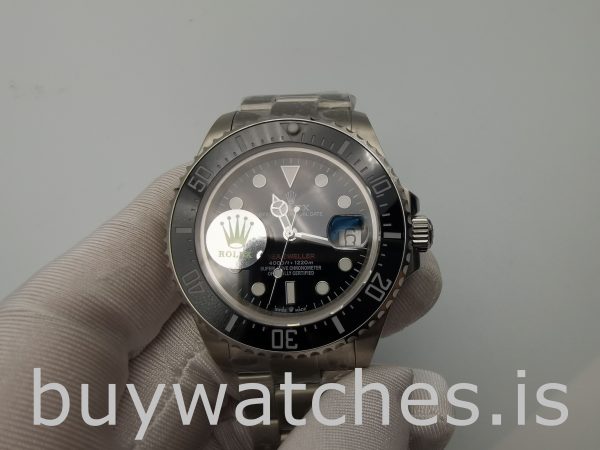 Rolex Sea-Dweller 126600 Czarny stalowy okrągły 43 mm szwajcarski zegarek