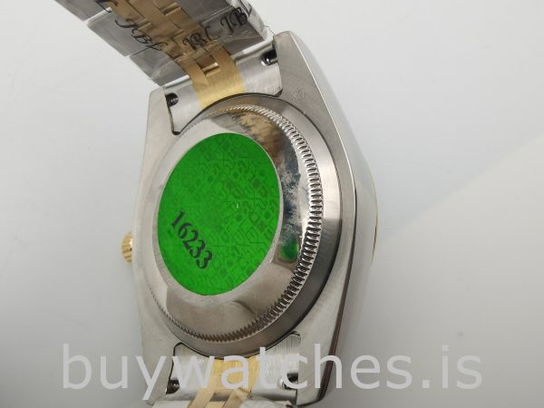 Rolex Datejust 116233 Zegarek unisex 36 mm z 18-karatowym żółtym złotem
